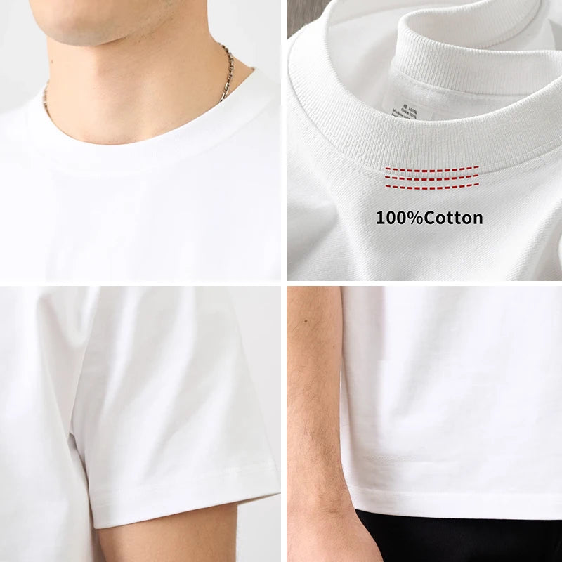 Men's Cotton T-shirt P-Pauls S-Smiths Short Sleeve Tee Graphic T Shirts Y2k Clothing Summer Tops Streetwear New in Tops