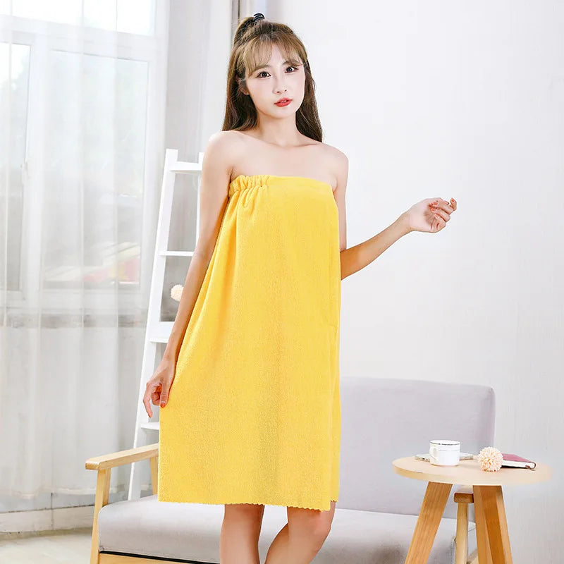 Womens Bath Towels Girls Wearable 135*80cm Fast Drying Bathing Beach Spa Bathrobes Wash Clothing Shower Bath And Gym Towel