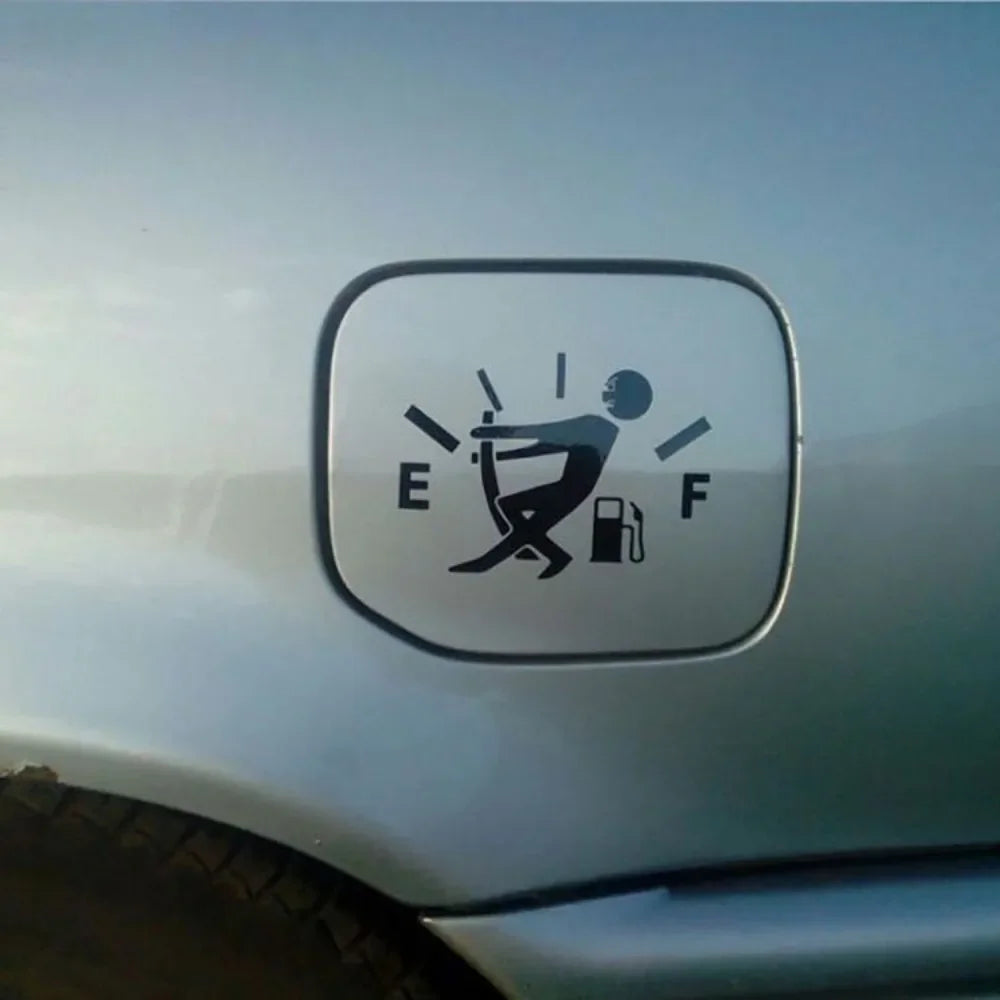 Car Stickers Pull Fuel Tank Pointer Reflective Vinyl Funny Sticker High Gas Decal Fuel Gage Empty Stickers Decal Auto Exterior