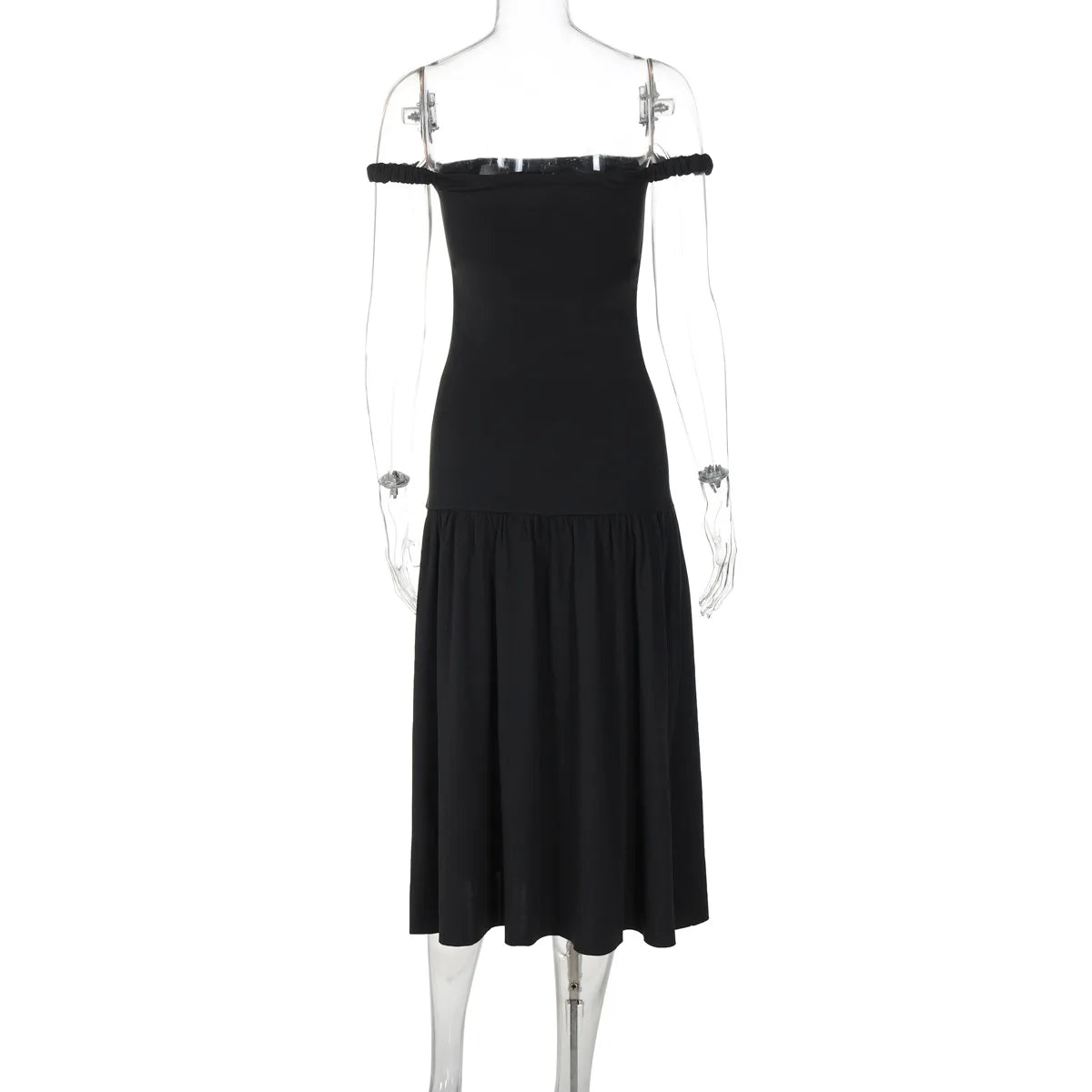 Ladies Summer Off Shoulder Elegant Evening Party Dress Women Sleeveless Backless Long Dresses Club Streetwear Woman Clothes 2025