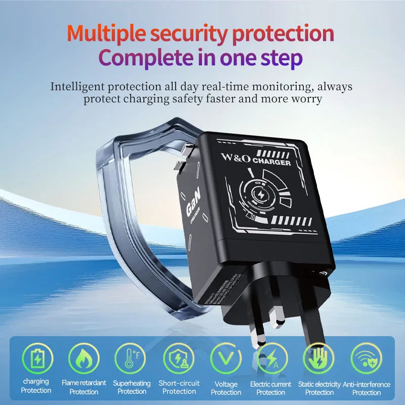 20W GaN Fast Charging USB C Charger Super Charge Adapter Multi-protocol Compatibility Charger For Huawei iPhone Samsung New