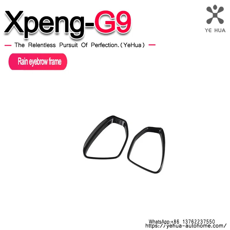 For Xpeng  G9 2023-2025 Car Rearview Mirror Rain Eyebrow Sun Visor Shade Cover  Clear Vision for Rain Car Mirror Accessories