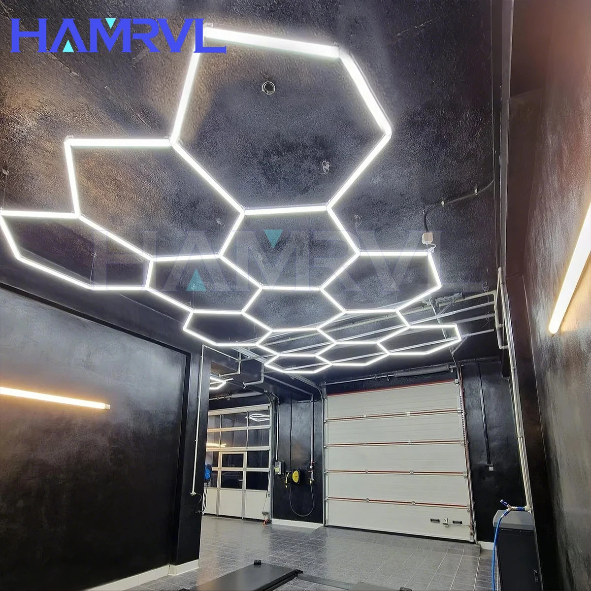 LED Hexagon Connector Cable DIY for Honeycomb Lamp AC110V-240V Barbershop Esports Workshop Garage 4S Car surface Lighting