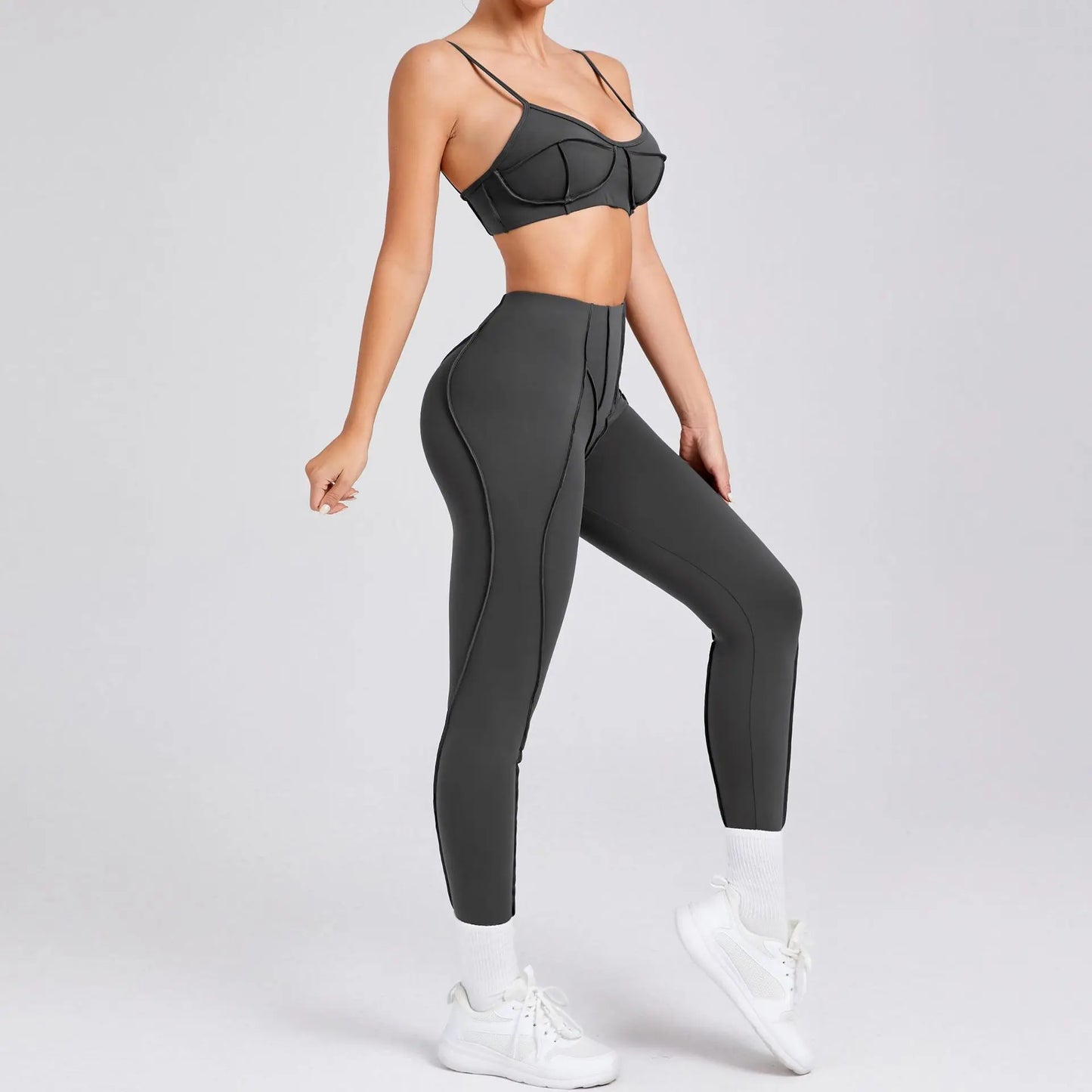New Yoga Set Women Tracksuit Workout Legging Athletic Suit Gym Push Up Legging Fitness Bra Sports Wear Active Wear