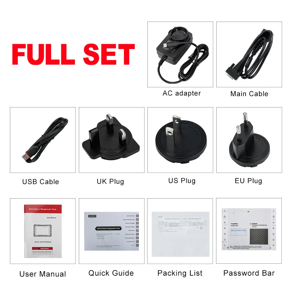2025 LAUNCH X431 PRO ELITE 8 inches ECU Coding Active Test CAN FD DOIP all system Car diagnostic tools 31 Resets OBD Scanner