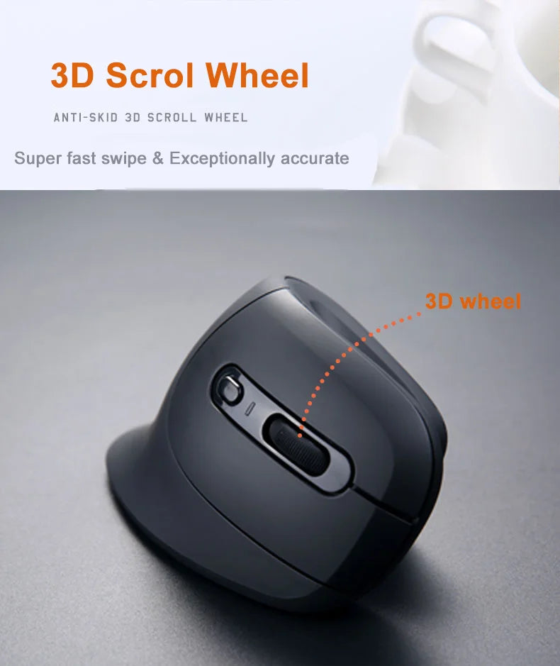 Ergonomic Vertical Mouse 2.4GHz Wireless Rechargeable Gaming Mause Mice USB Optical Wired Mouse For Laptop PC Computer Office