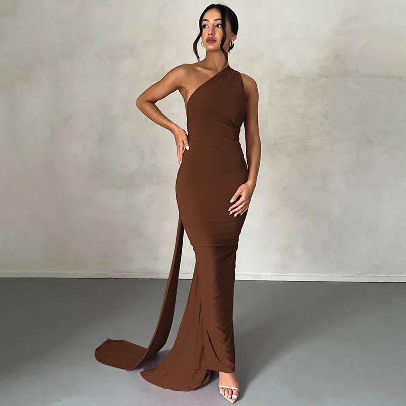 Ladies Summer Elegant Evening Party Dress For Women Sleeveless Backless Halter Sexy Long Dresses Woman Clothes Birthday Clubwear