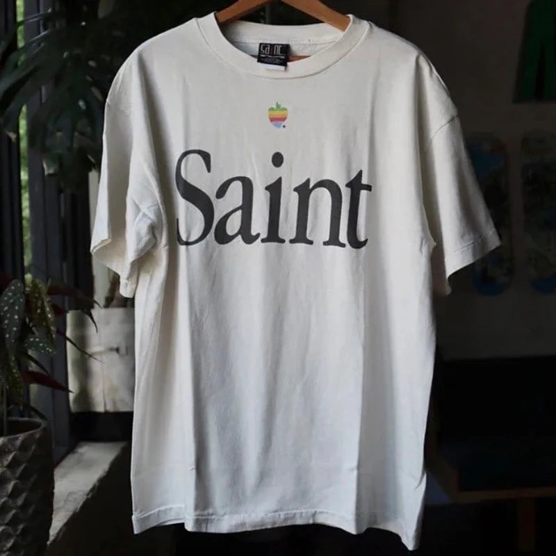 Pay Money To My Pain Saint T-Shirt Men Women Best Quality Oversized 100% Cotton Tee Tops Vintage Washed Black Graphics T Shirt