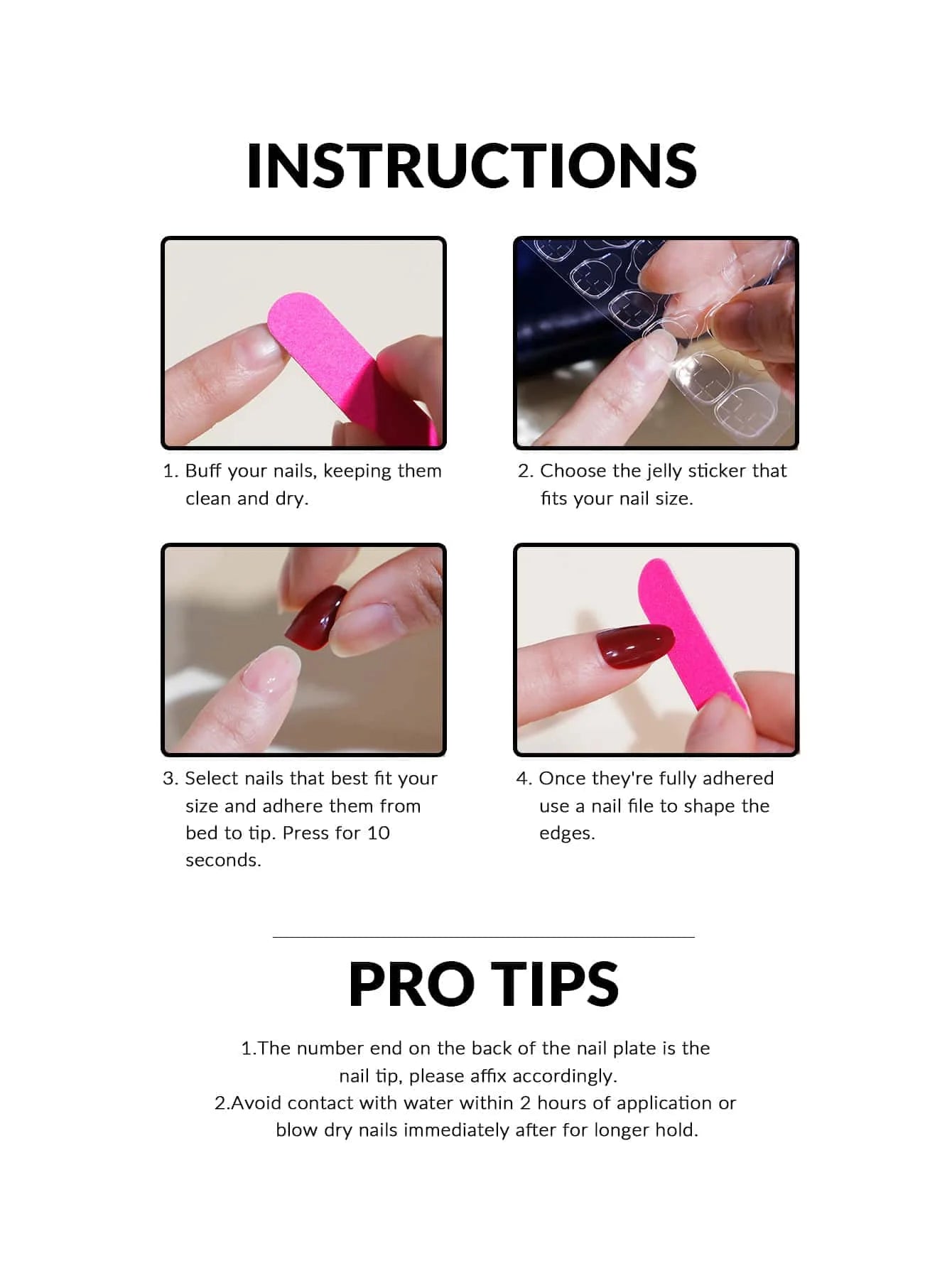 ARTAUG 24PCS Press On Nails Medium White Square Press On Nails Sweet Press On Nails korean press on nails