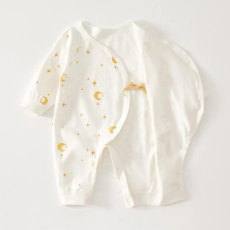 Print Baby Romper Infant Long Sleeved Bodysuit Clothes Soft Pure Cotton Newborn Jumpsuit Boys Girls Kids Onesie Pajamas Outfits