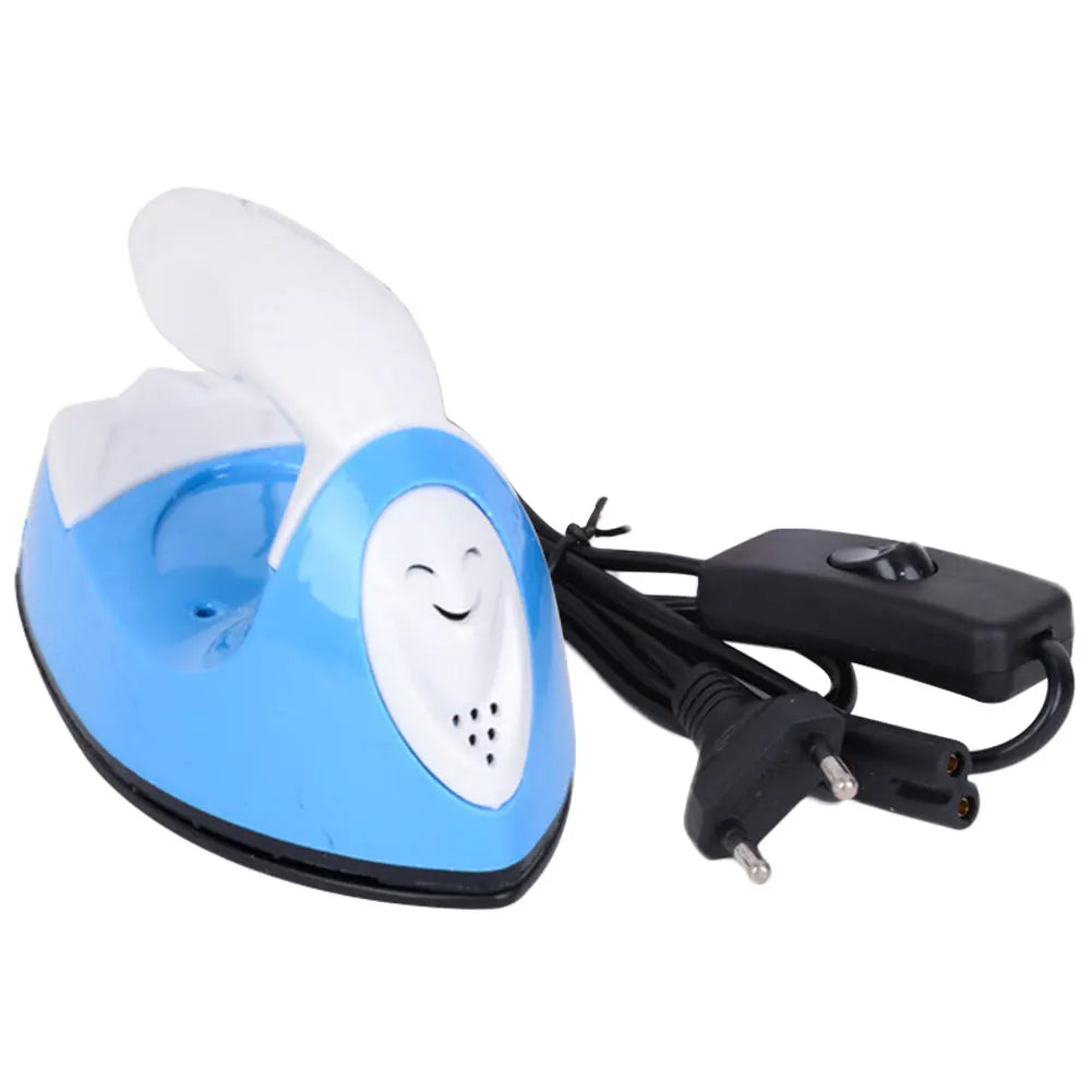 DIY Small Heat Press Iron Portable Electric Mini Travel Iron Versatile Rapid Heating-Up for Hot Drilling Name Cloth Stickers