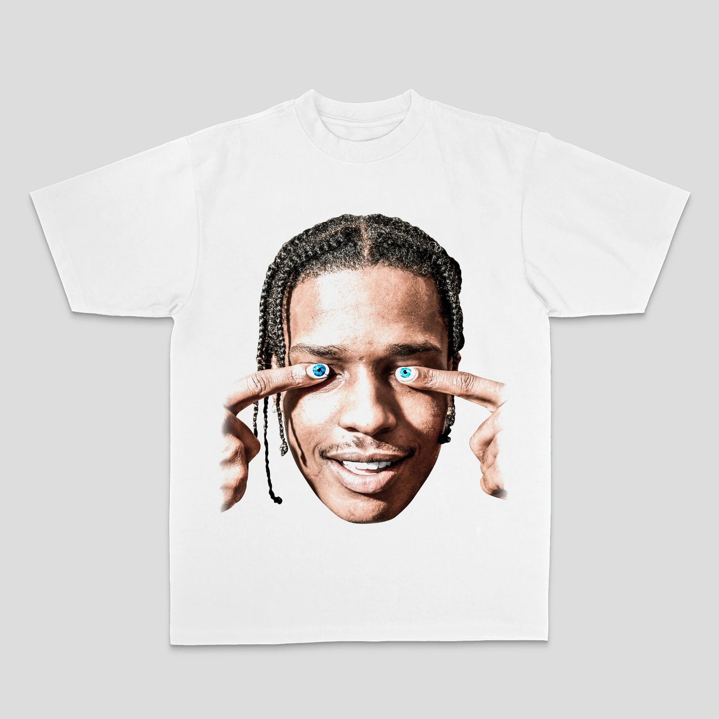 ASAP Hip Hop Rap Rap American Street Print Loose Breathable Crew Neck T-shirt Summer New Men's and Women's Streetwear