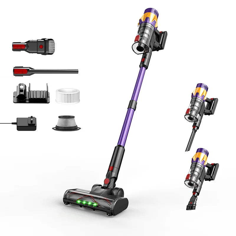 MPQU V18 550W 50kPa Wireless Handheld vacuum cleaner LED touch screen Removable battery 50mins runtime Cordless Cleaning machine