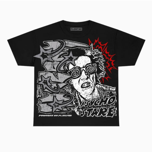 American Hip Hop Y2K with Star Design Crazy Eyes Summer New Retro Fashion Men and Women Retro Fashion Streetwear