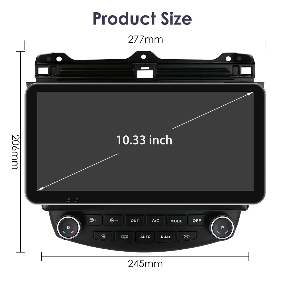 Carplay Android Car Radio For Honda ACCORD 7 2003-2007 Multimedia player GPS Navi Stereo 7862 Autoradio 2din Diesel screen 4G BT