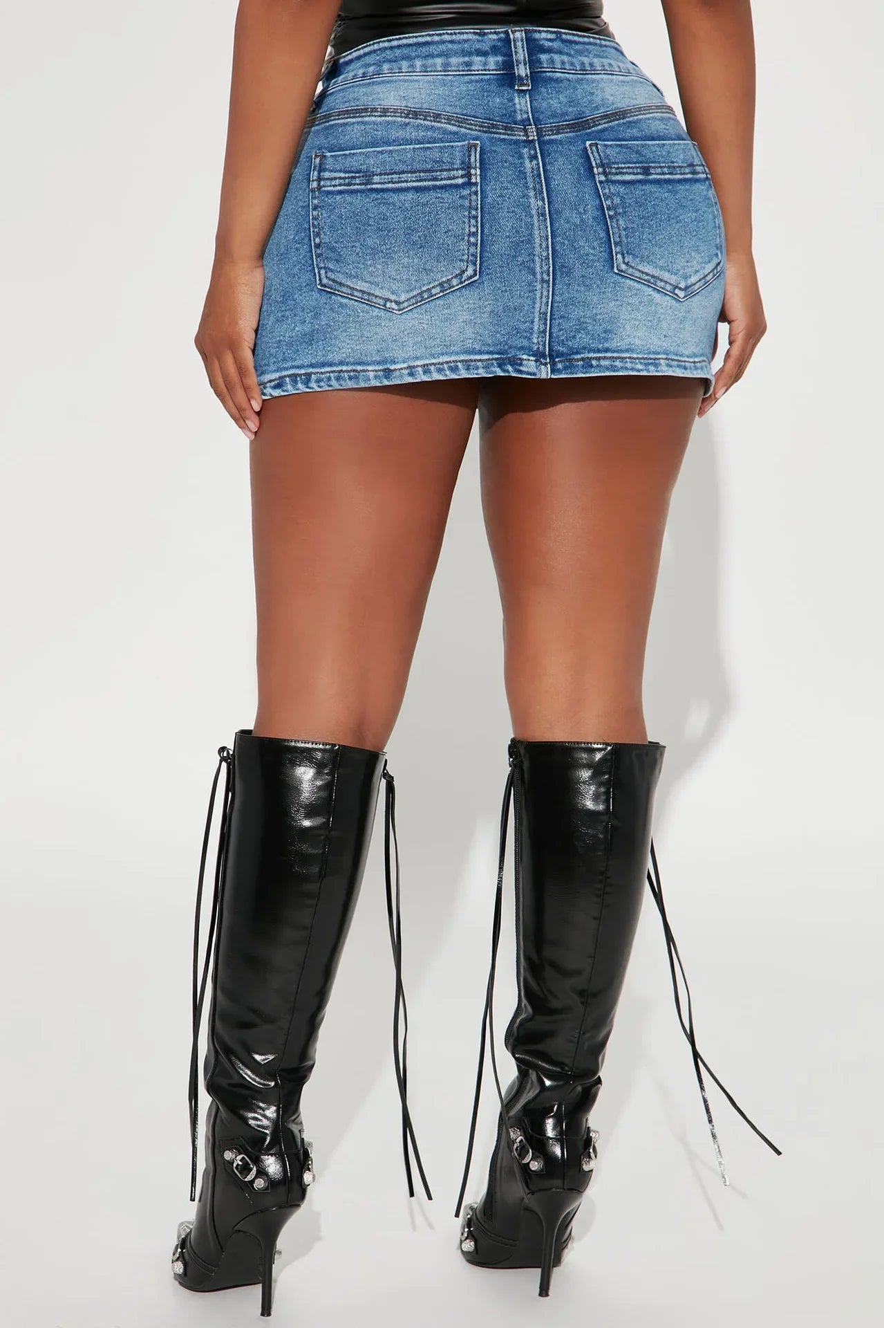 Mini Skirts Women Denim Summer 2025 Vintage Female Simple High Waist Pockets Sexy Streetwear Slim Fit Hip Wrap Short Skirt