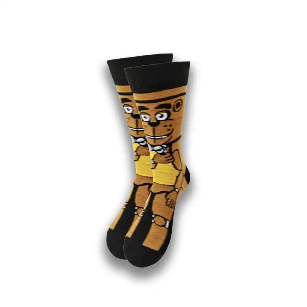 Fashionable design of men's and women's socks in spring and autumn young tube crew socks.