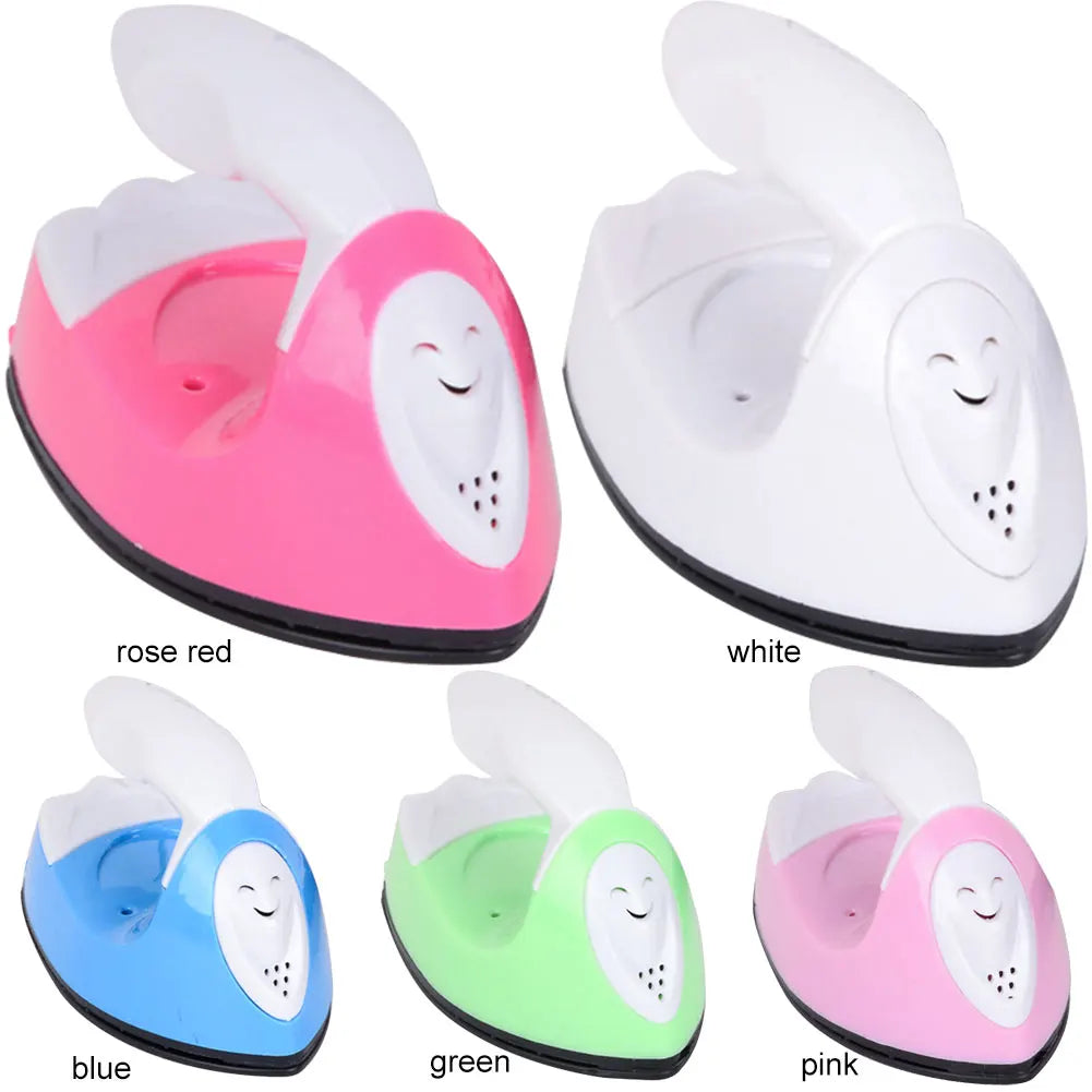 DIY Small Heat Press Iron Portable Electric Mini Travel Iron Versatile Rapid Heating-Up for Hot Drilling Name Cloth Stickers