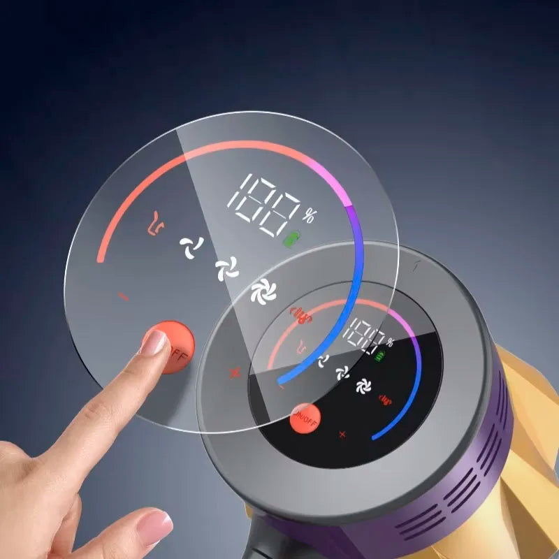 MPQU V18 550W 50kPa Wireless Handheld vacuum cleaner LED touch screen Removable battery 50mins runtime Cordless Cleaning machine