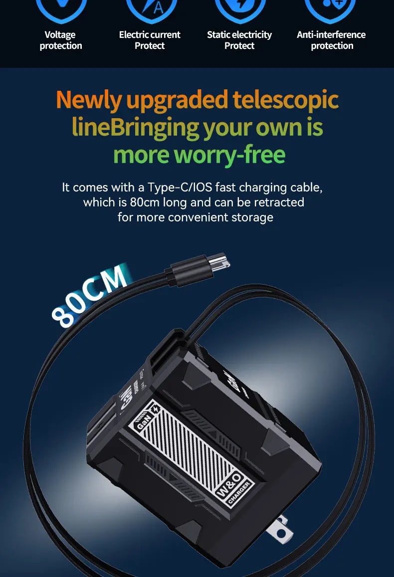 Total 20W USB C Charger GaN Fast Charging Wall Charger For iPhone Samsung Xiaomi Quick Charge EU/US Plug Phone Charger Adapter