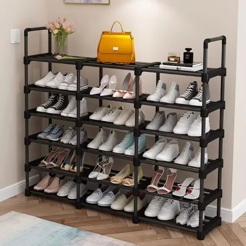 Metal Shoe Rack Multi-Layer High-capacity Organizer Shoes Racks Multi-function Simplicity Dormitory Living Room Storage Racks