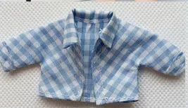 Baby clothes OB11 baby clothes BJD plaid shirt 1/12 dllo clothes doll accessories