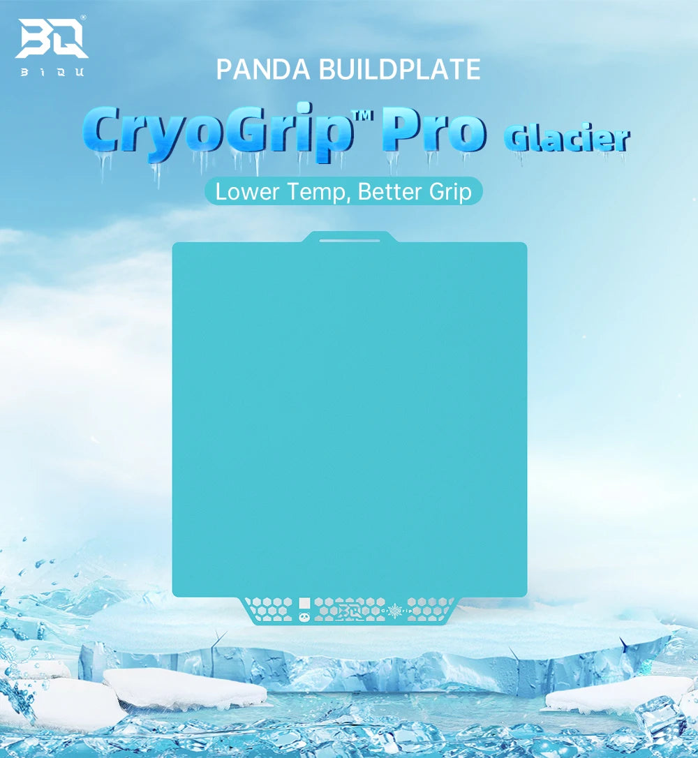 BIQU Panda Build Plate CryoGrip Pro for Bambu X1/P1/A1/A1 mini Printers Double-Sided Low Energy Printing Composite Honeycomb