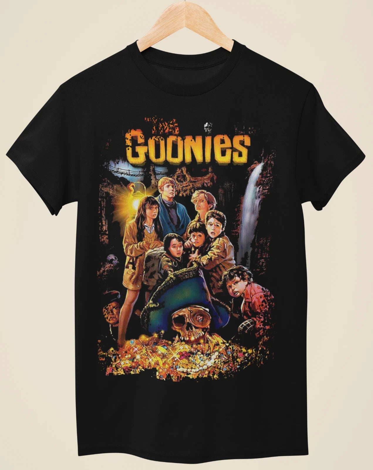 American Men's T-Shirt The Goonies Movie Summer New Men's and Women's Retro Fashion Short Sleeve Top