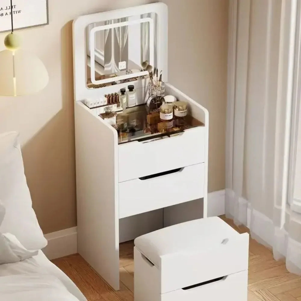 Wholesale Modern Dressing Table Bedroom Furniture White Color Makeup Vanity Makeup Table Vanities with Mirror