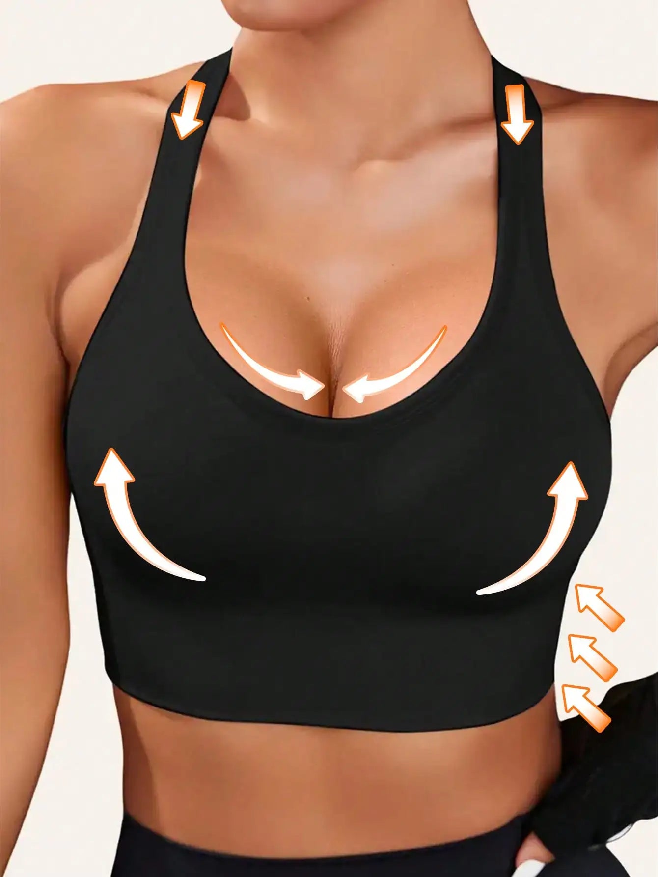 3 PCS Women's black, blue, and pink sports bra with a cross shaped back, comfortable for outdoor use