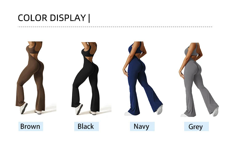 2025 Summer New Women's Slim Hip Lift Backless Bodysuit Sexy Hottie Pullover Bodysuit Sports Yoga Wear