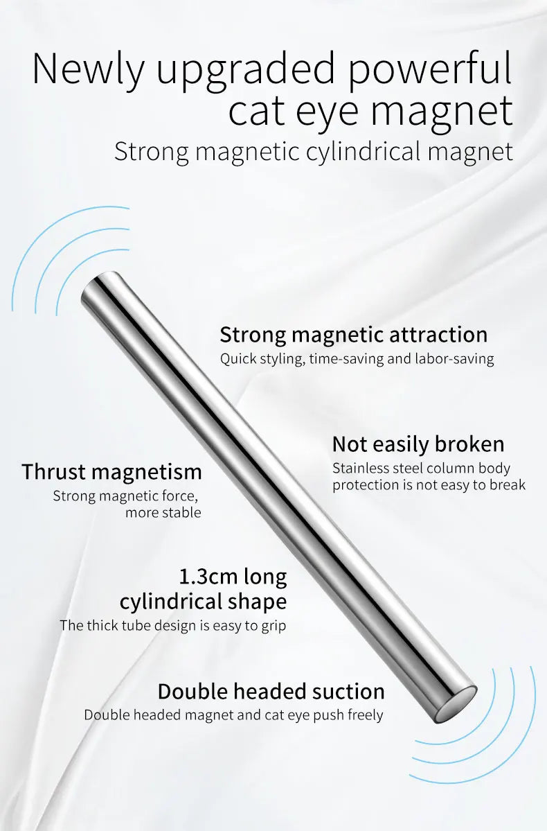 1PC Cat Eye Nail Magnetic Stick Cylindrical Magnet for Cat Eye UV Gel Polish Snowlight Glitter Effect Tools Manicure Design Tool