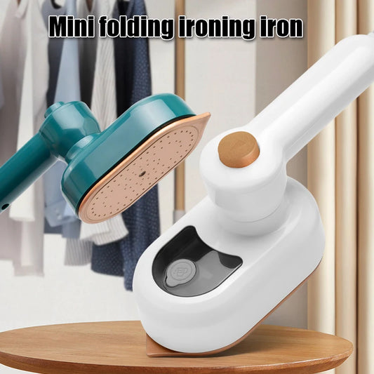 Foldable Handheld Mini Steam Iron Essential Clothing Leveling Tool For Travel Spray Iron Mini Hanging Press Wet And Dry Ironing