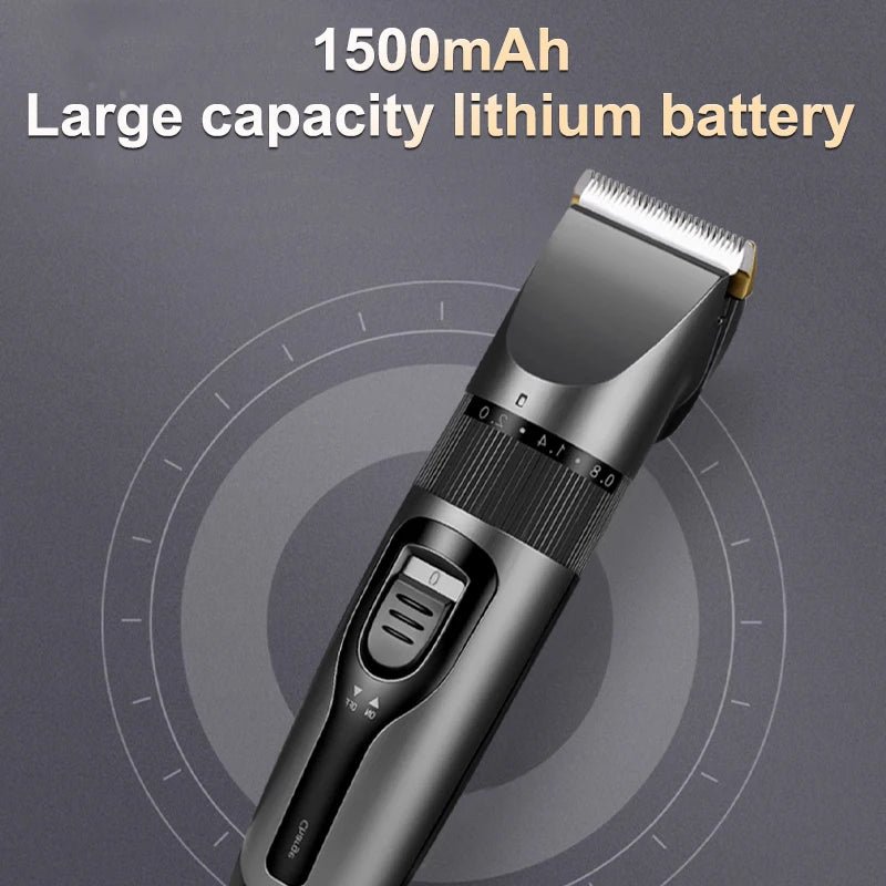 Electric Hair Clipper Men's Professional Hair Clipper Ceramic Blade Household Low Noise Trimmer USB Charging Men's Haircut Tools