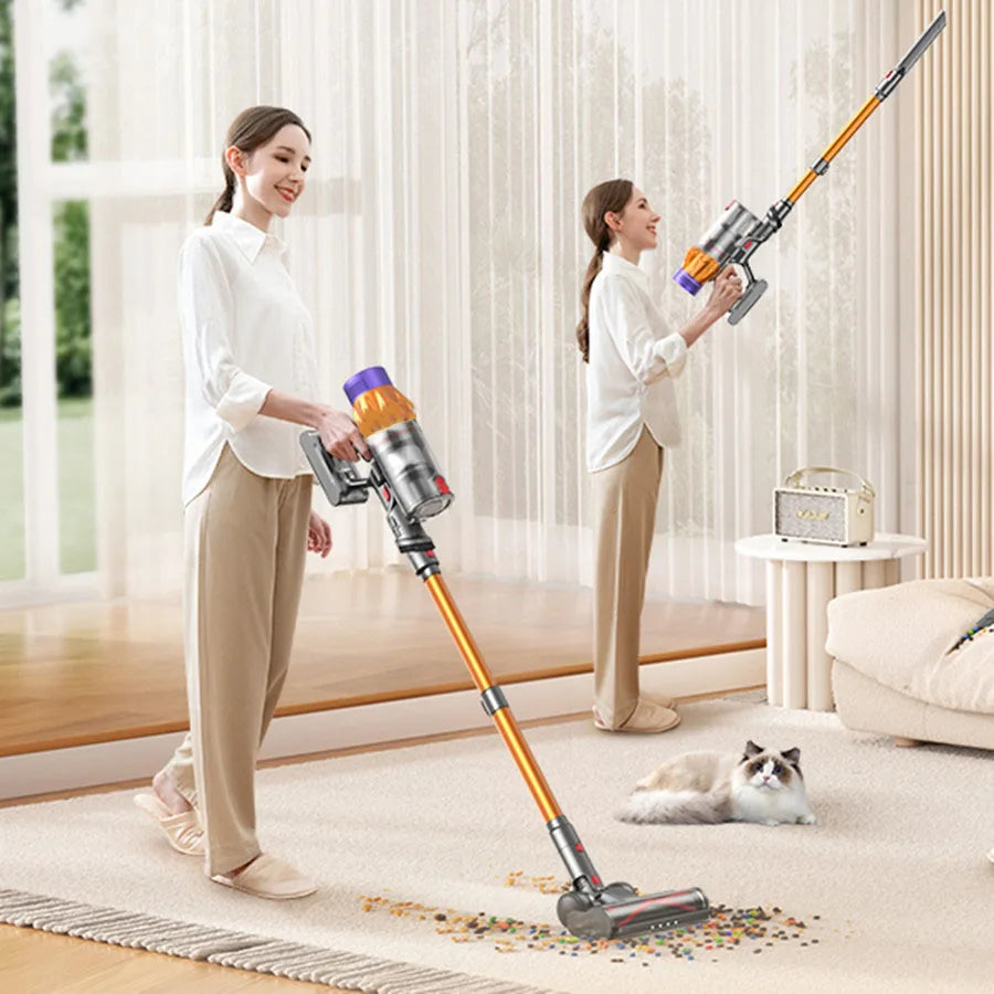 Wireless Vacuum Cleaner 550W 45KPA Strong Suction Portable Dust Cleaning Machine 1.2L Dust Cup Home  Cleaner