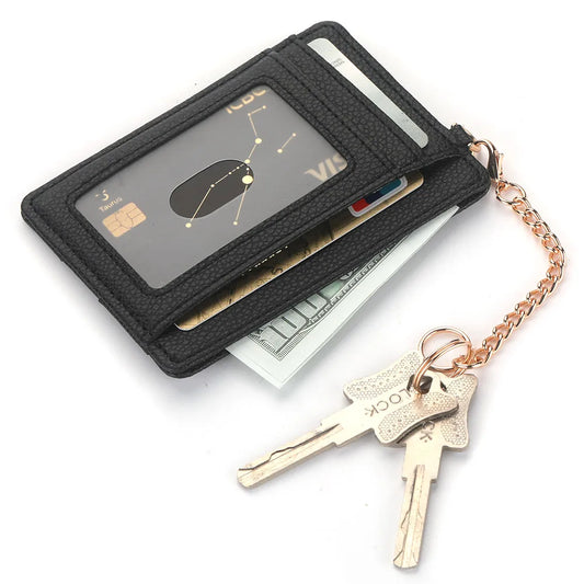 Minimalist And Slender Credit Card Holders And Transparent ID Windows Slim Card Case Wallet Women Men Business Card  Cover