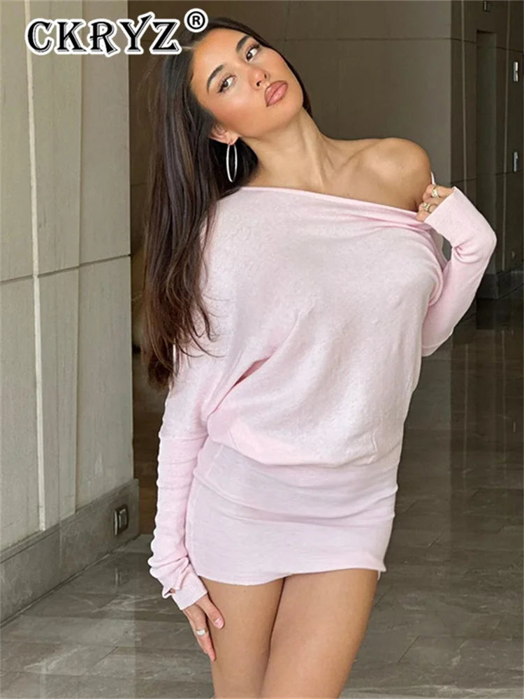 Ladies Autumn New Fashion Dress Women Long Sleeve Irregular Sexy Bodycon Mini Dresses Birthday Party Clubwear Fall Outfits Y2K