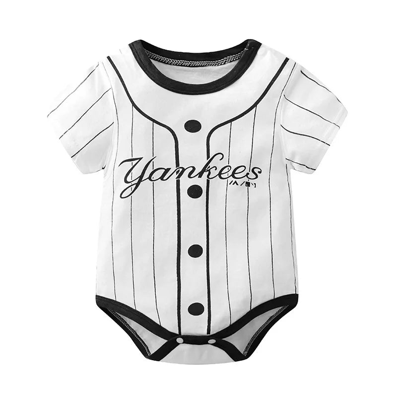 Baby Triangle Wrap Fart Romper Newborn Boys Summer 100% Cotton Cute Body Suits New Crew Neck Cartoon Printed Onesie For Girls