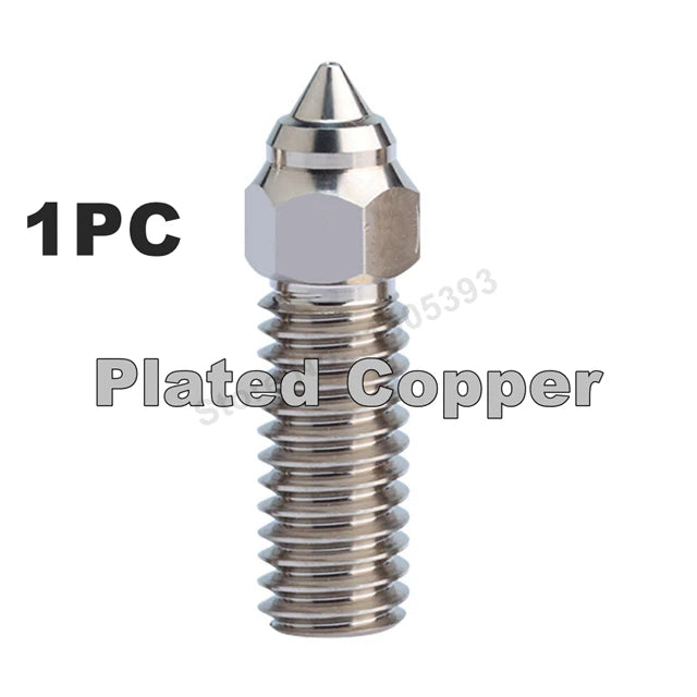 For Ender 3 V3 KE Nozzle Brass Plated Copper Hardened Steel High Speed 3D Printer Nozzles For Creality K1 / K1 Max / CR-M4