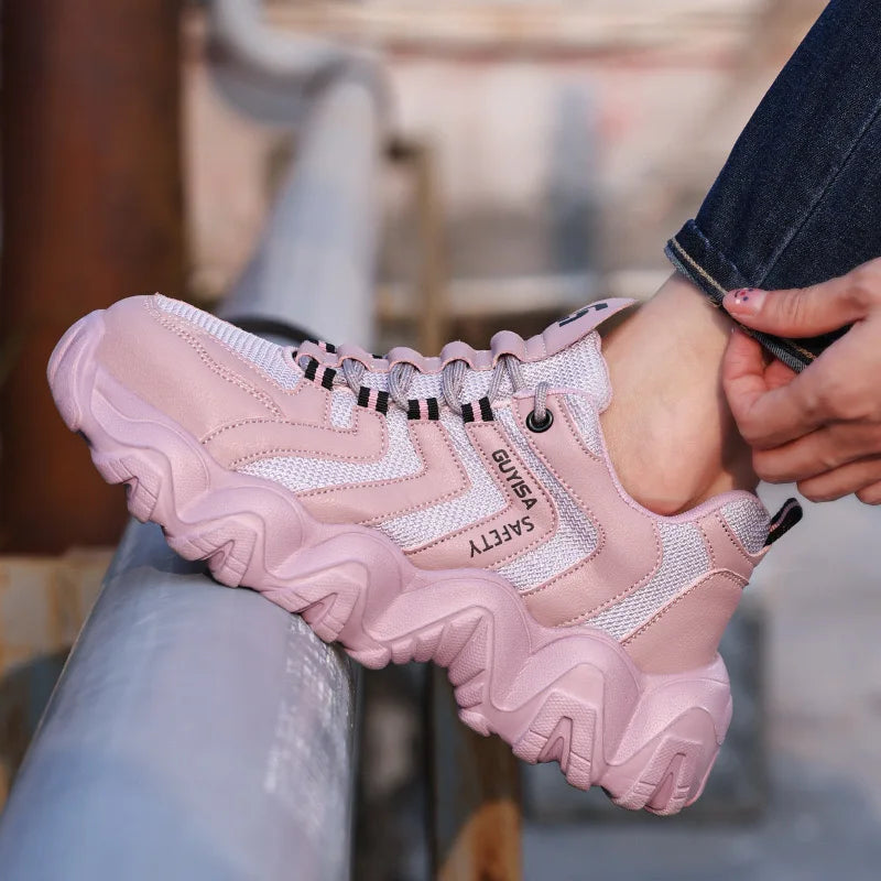 New work shoes for all seasons, lightweight, anti smashing, anti stab, anti slip, construction site safety protection shoes