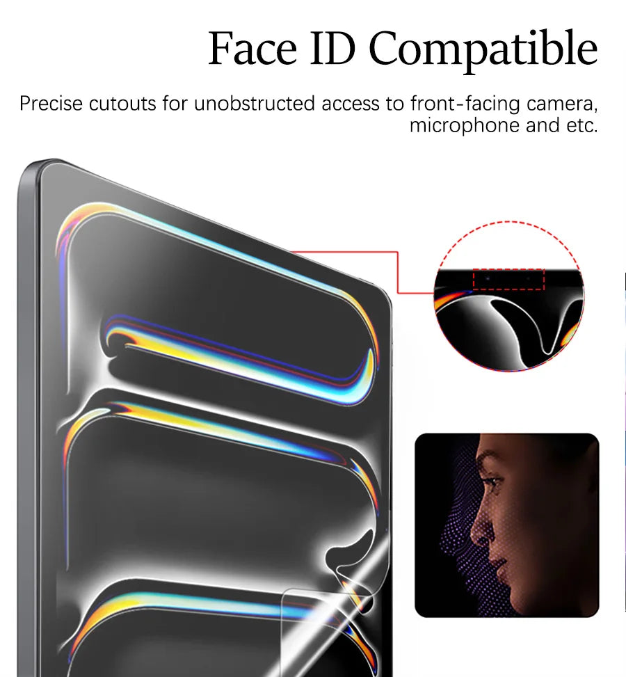 3Pcs Paper Feel Like Screen Protector For ipad Air 11 Pro 13 2024 10th 9th Generation 8 7 6 Air 5 4 Pro 11 12.9 10.5 No Glass