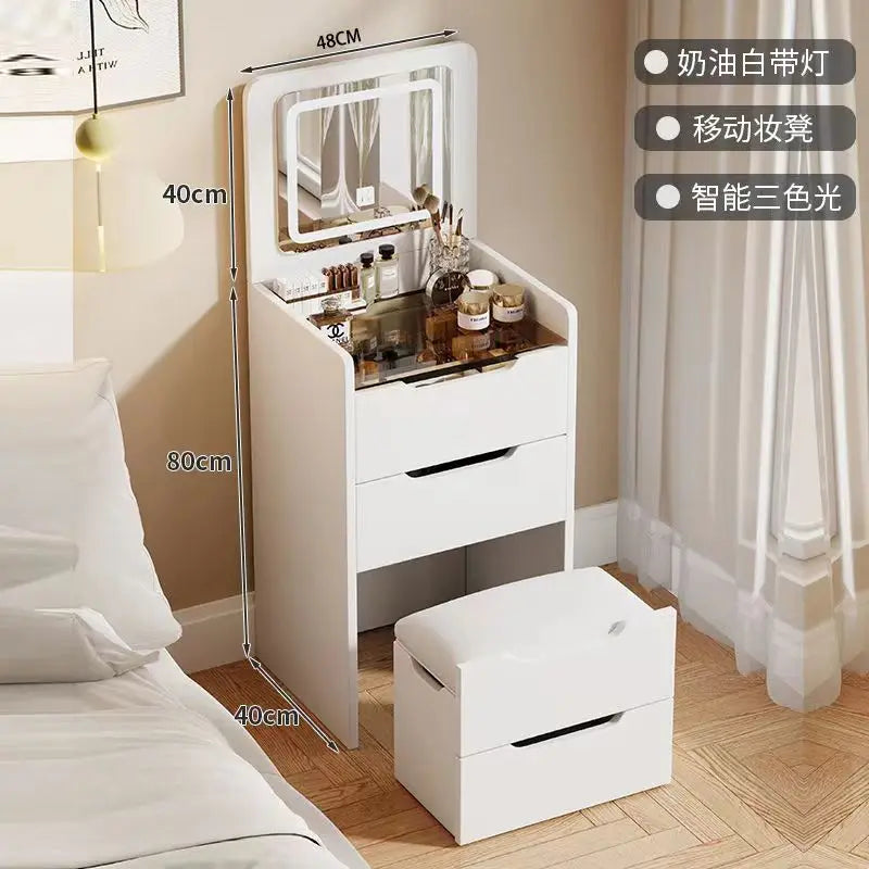 Wholesale Modern Dressing Table Bedroom Furniture White Color Makeup Vanity Makeup Table Vanities with Mirror