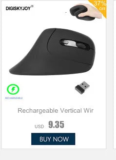 Ergonomic Vertical Mouse 2.4GHz Wireless Rechargeable Gaming Mause Mice USB Optical Wired Mouse For Laptop PC Computer Office