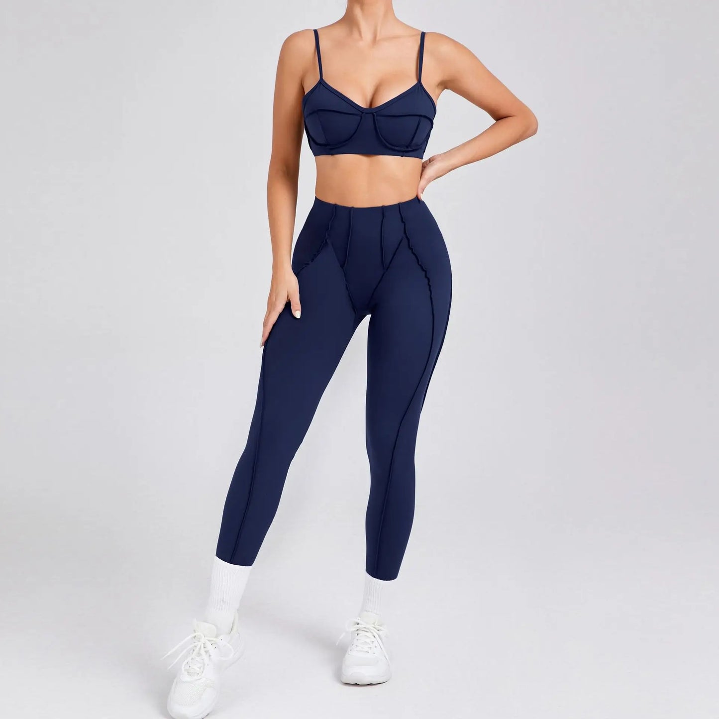 New Yoga Set Women Tracksuit Workout Legging Athletic Suit Gym Push Up Legging Fitness Bra Sports Wear Active Wear