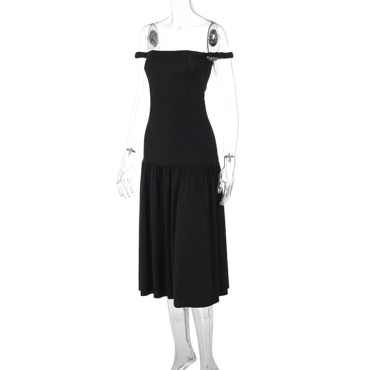 Ladies Summer Off Shoulder Elegant Evening Party Dress Women Sleeveless Backless Long Dresses Club Streetwear Woman Clothes 2025