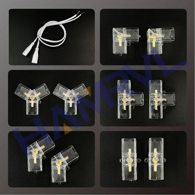LED Hexagon Connector Cable DIY for Honeycomb Lamp AC110V-240V Barbershop Esports Workshop Garage 4S Car surface Lighting