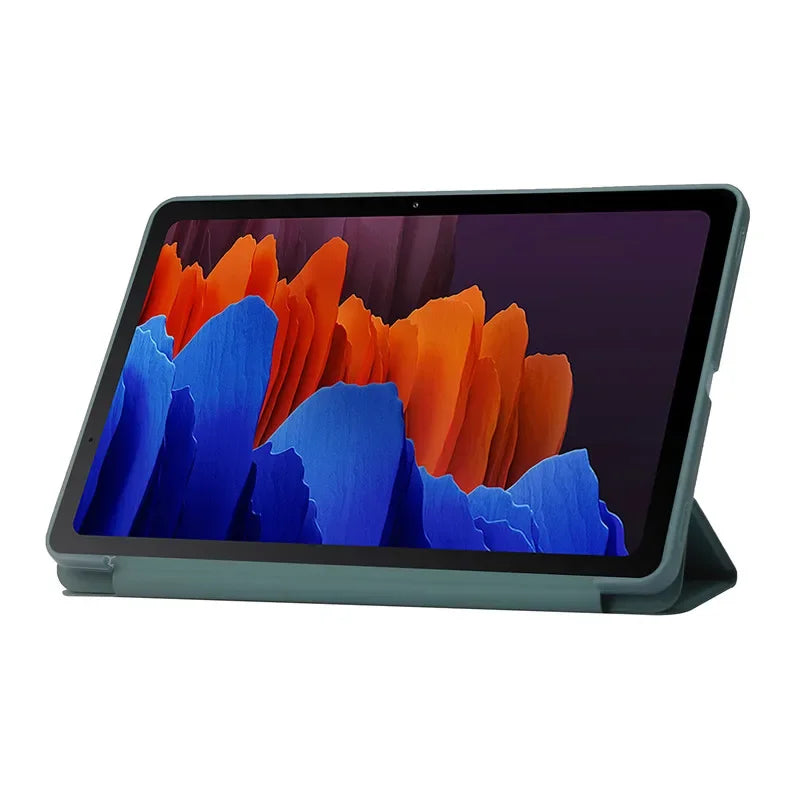 For Samsung Tab A9 Plus Case 11 inch Trifold Leaher Soft Back Stand Tablet Funda For Galaxy Tab A9 Plus Case Coque SM-X210 X216