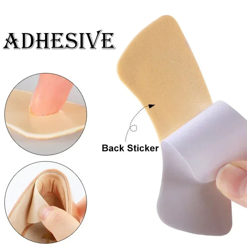 12 Pcs Heel Insoles Patch Pain Relief Anti-wear Cushion Pads Feet Care Heel Protector Adhesive Back Sticker Shoes Insert Insole