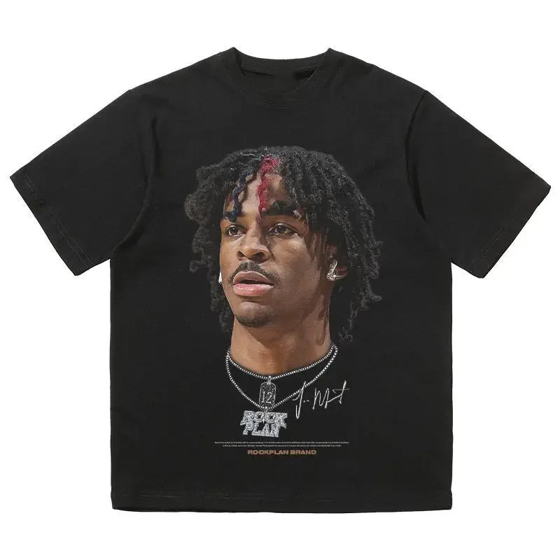 2025 New Fashion Brand Y2K Popular Summer Trend Youth American Street Hip-hop Basketball T-shirt for Both Women Fashion Brand