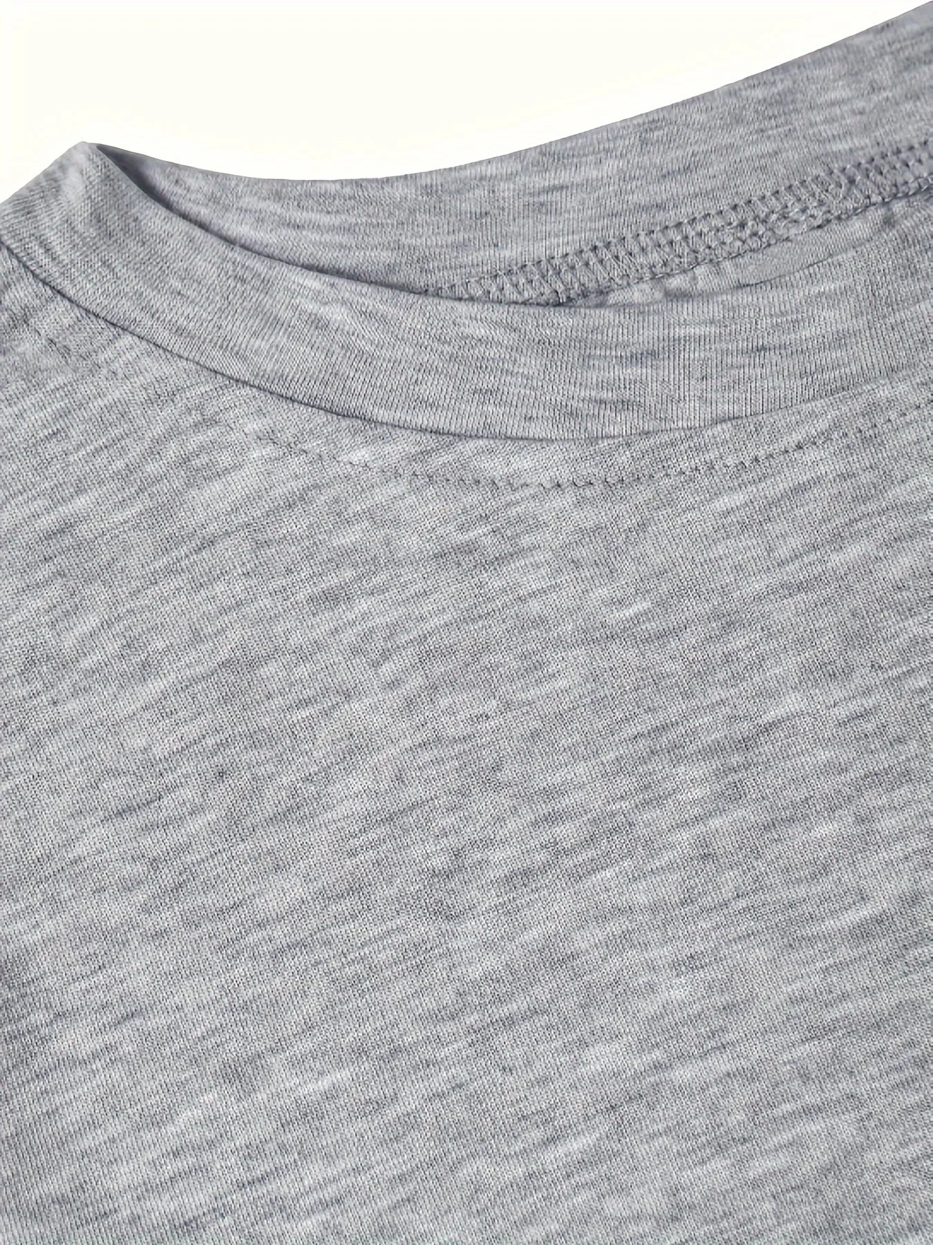 Letter Print Short Sleeve Crew Neck T-Shirt - Women's Casual Summer Spring Relaxed Fit Breathable Fabric Soft Comfortable Wear